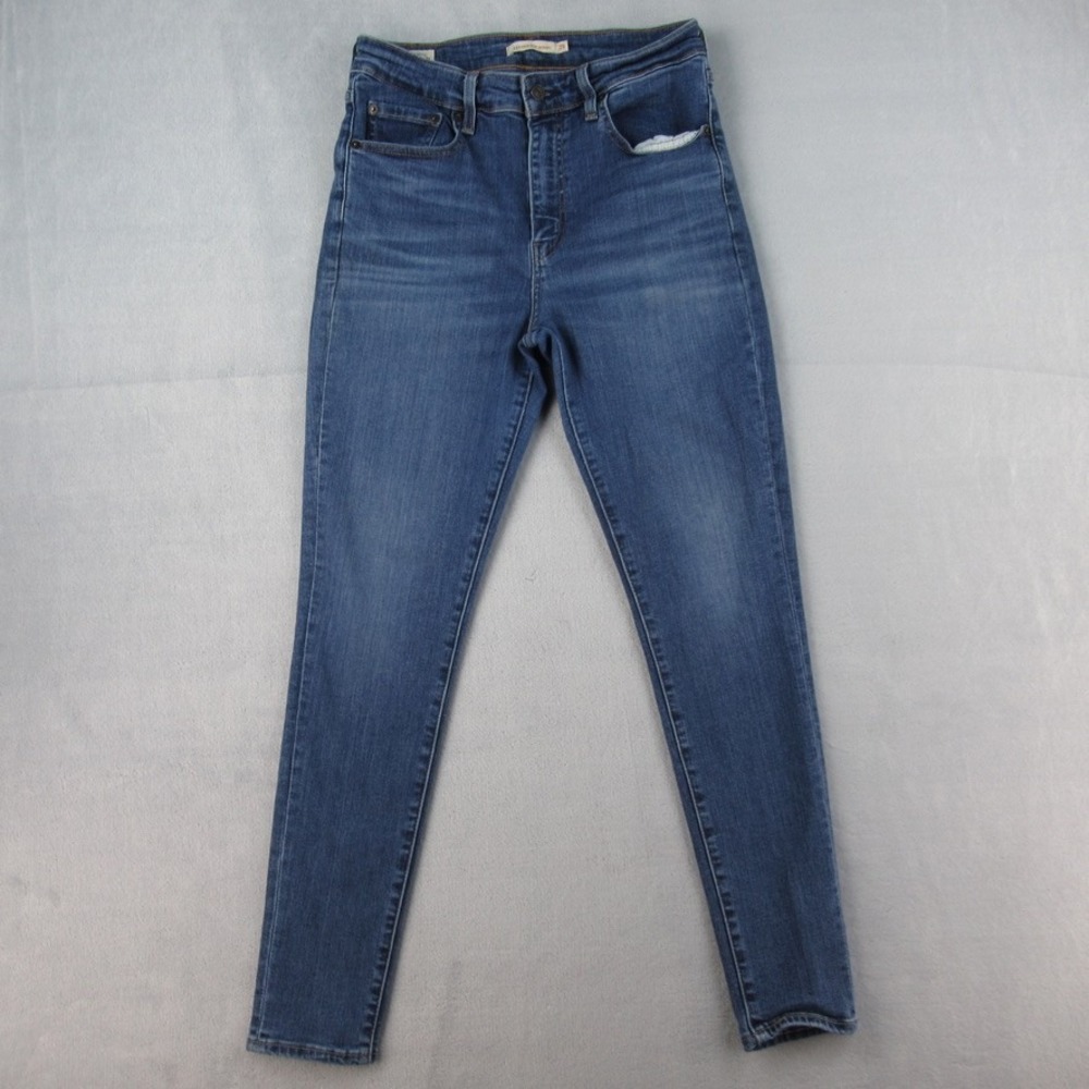 Levis Premium 721 High Rise Skinny‎ Jeans Womens 29x28 Blue Denim 18882-0595